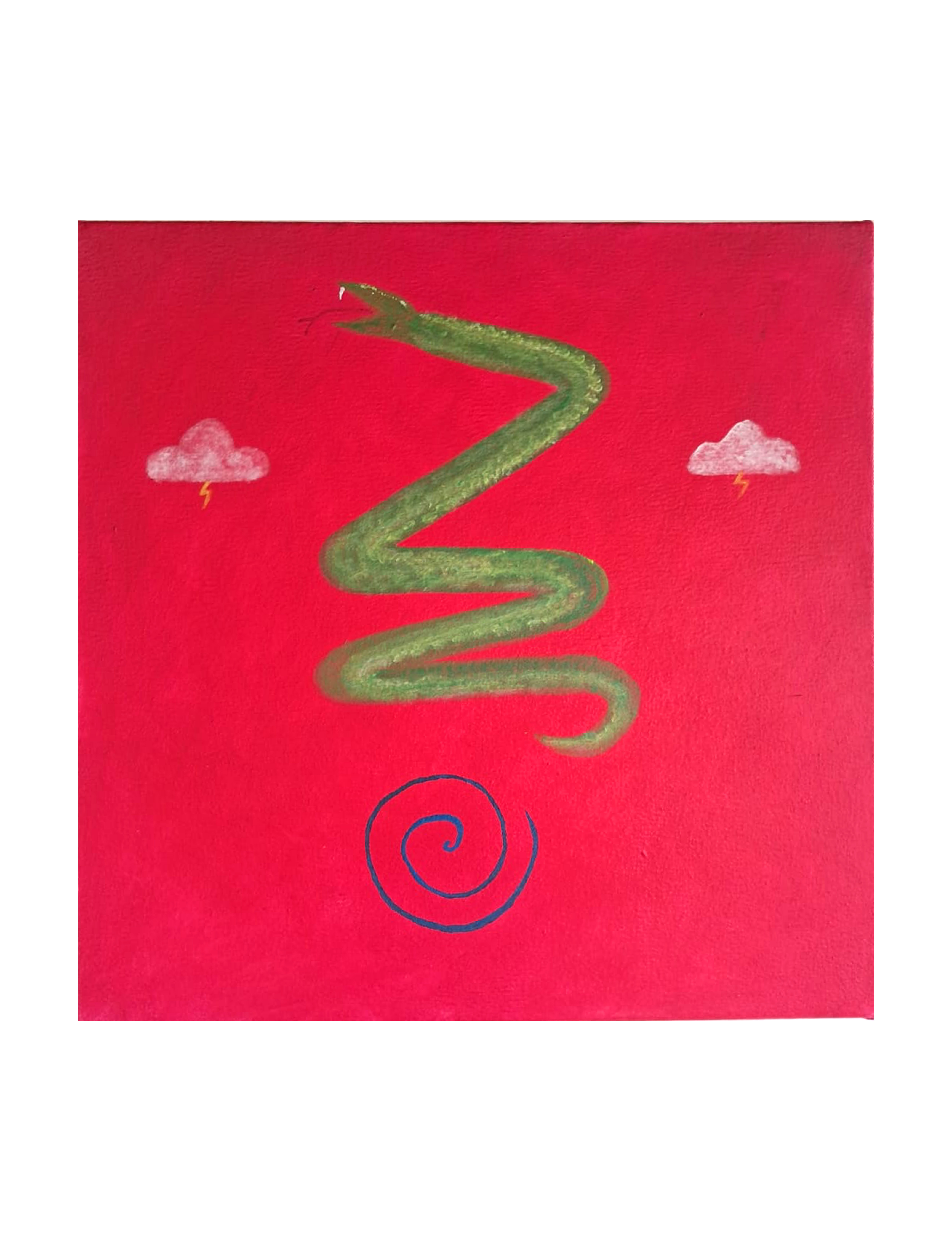 A Serpente e a Espiral, da série Tratado da Serpente, pintura de Leonardo Labriola